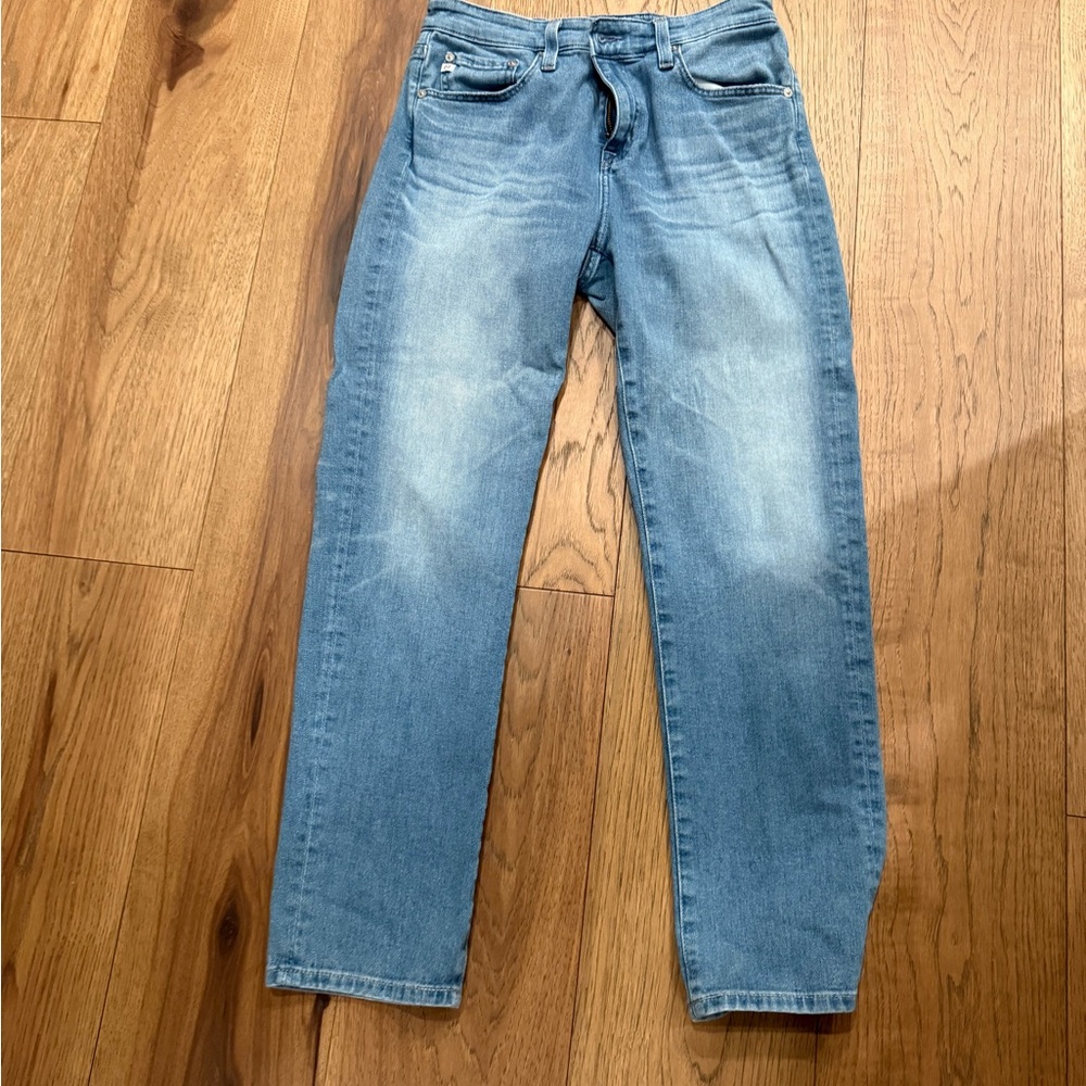 AG Adriano Goldschmied Light Blue Boyfriend Jeans